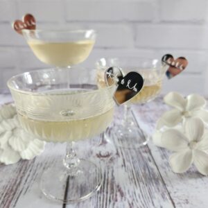 Miss to Mrs - Silver acrylic drink tag